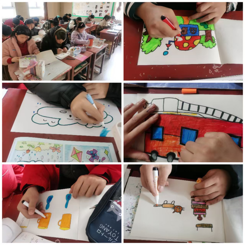 新学期学生的美术作品