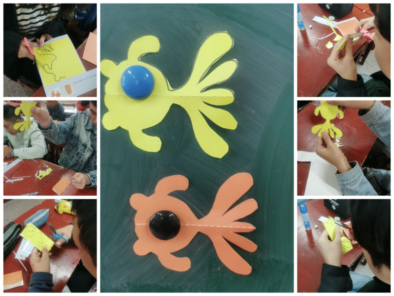 手工课学生作品。